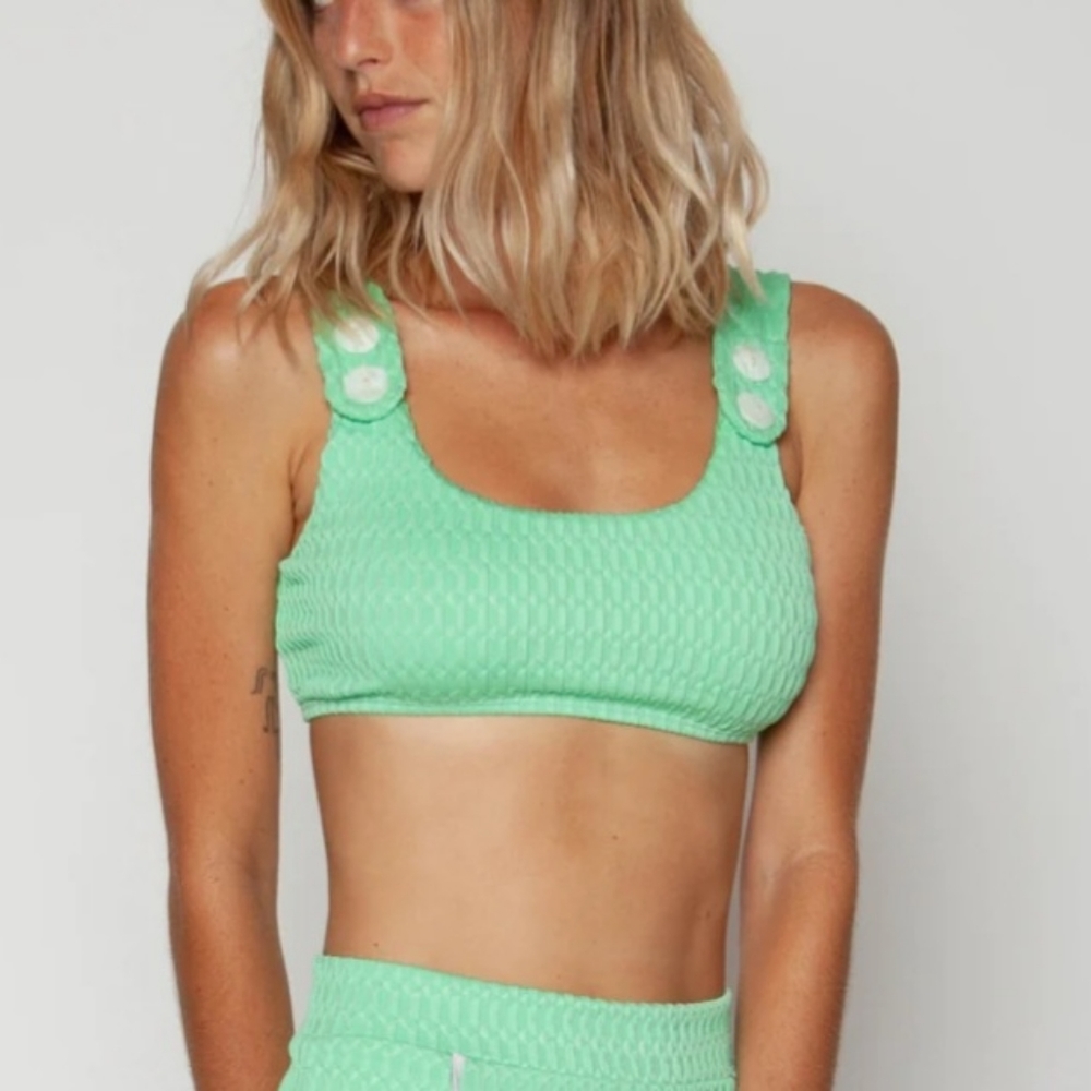 Free People Seea Georgia Bikini Top Size Small Yerba